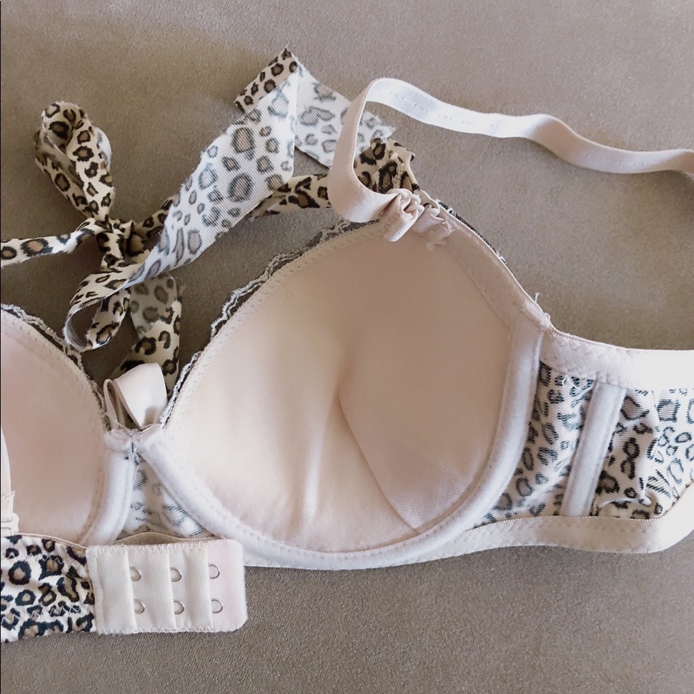 32B Leopard Print Lace Bra - Picture 4 of 4